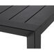 Merano 70 X 40 inch Black Outdoor Dining Table